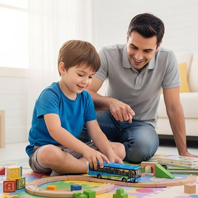 Bus jouet éducatif | Imagination Kids - Monde Enfant