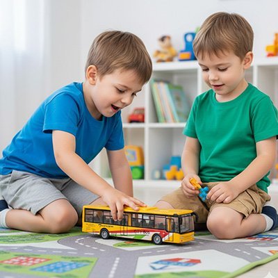 Bus jouet éducatif | Imagination Kids - Monde Enfant