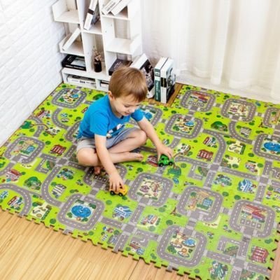 Tapis circuit voiture | Aventure - Monde Enfant