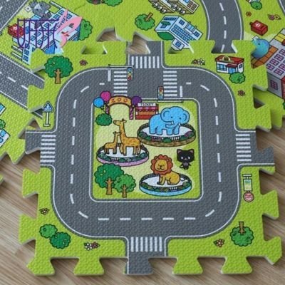 Tapis circuit voiture | Aventure - Monde Enfant